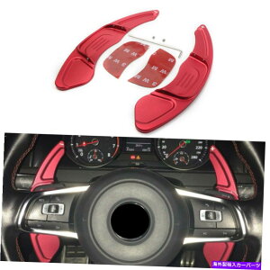 Steering Wheel Paddle Shifter VWSt7 2015- GTI R MK7ԗpphVtgXeAOzC[Vt^[g Paddle Shift Steering Wheel Shifters Extension for VW GOLF 7 2015- GTI R MK7 Red