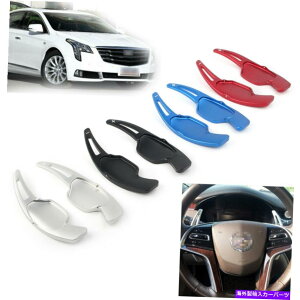 Steering Wheel Paddle Shifter �p�h���V�t�g�X�e�A�����O�L���f���b�NXTS 2013�N����2018�N���b�h�p�z�C�[���V�t�^�[�g�����J�o�[ Paddle Shift Steering Wheel Shifter Trim Cover for Cadillac XTS 2013-2018 Red �y���s�A��