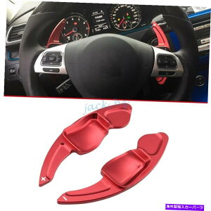 Steering Wheel Paddle Shifter XeAOzC[̃phVt^[ĝ߂VWSt6 GTI RVbRCIXbh Steering Wheel Paddle Shifter Extension For VW Golf 6 GTI R Scirocco Eos Red