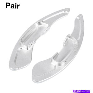 Steering Wheel Paddle Shifter }c_3ANZ14-20̂߂̃yAVo[g[̃XeAOzC[̃VtgphVt^[ Pair Silver Tone Steering Wheel Shift Paddle Shifter for Mazda 3 Axela 14-20