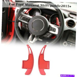 Steering Wheel Paddle Shifter �X�e�A�����O�z�C�[���̃V�t�g�p�h���V�t�^�[�C���e���A�g�����̂��߂Ƀt�H�[�h�}�X�^���O2015�N����2019�N���b�h Steering Wheel Shift Paddle Shifter Interior Trim For Ford Mustang 201