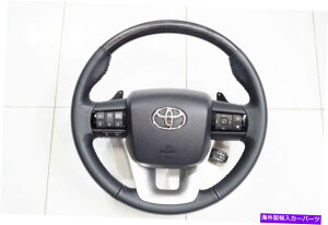 Steering Wheel Paddle Shifter STEERING WHEELg^nCbNXREVO 2015BLACK WOOD BLACKphVt^[ STEERING WHEEL TOYOTA HILUX REVO 2015 GENUINE BLACK WOOD BLACK PADDLE-SHIFTERS