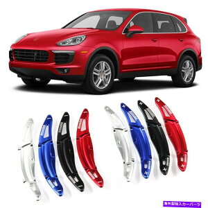 Steering Wheel Paddle Shifter XeAOzC[DSGphVt^[Jo[tBbĝ߂̃|VFJCG Alloy Steering Wheel DSG Paddle Extension Shifters Cover Fit For Porsche Cayenne