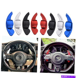 Steering Wheel Paddle Shifter 2Vo[Vt^[XeAOzC[̃VtgphgɂĂɂĂVWSt6 GTI R20 2pcs Silver Shifter Steering Wheel Shift Paddles Extention For VW Golf 6 GTI R20
