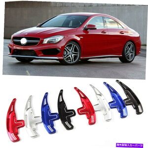Steering Wheel Paddle Shifter �����X�e�A�����O�z�C�[��DSG�p�h���V�t�^�[�g���J�o�[�Ƀ����Z�f�XCLA45 AMG Alloy Steering Wheel DSG Paddle Extension Shifters Cover For Mercedes CLA45 AMG �y���s�A���i�z