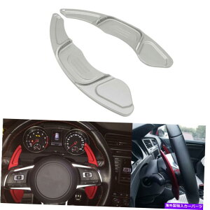 Steering Wheel Paddle Shifter VWSt7 / POLO GTIVo[̂߂2̃XeAOzC[̃VtgphVt^[g 2Pcs Steering Wheel Shift Paddle Shifter Extension for VW Golf 7/POLO GTI Silver