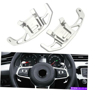 Steering Wheel Paddle Shifter シルバーステアリングホイールのパドルシフター拡張フィット感のためのVWゴルフGTI MK7 R 2.0T Silver Steering Wheel Paddle Shifters Extension Fit For VW Golf MK7 GTI R 2.0T
