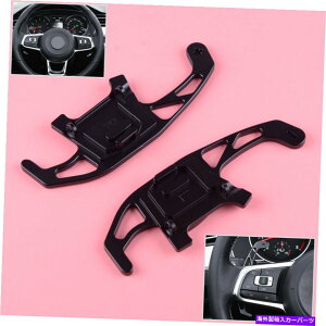 Steering Wheel Paddle Shifter VW�W�F�b�^�S���t�̂��߂�2�u���b�N�X�e�A�����O�z�C�[���̃V�t�g�p�h���V�t�^�[�g���t�B�b�g7 2pcs Black Steering Wheel Shift Paddle Shifter Extension Fit for VW Jetta Golf 7 �y���s