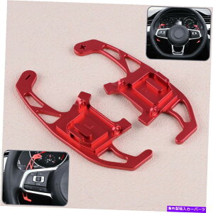 Steering Wheel Paddle Shifter VWWFb^St7 R GTI|KTp2XԃXeAOzC[VtgVt^[phtBbg 2x Red Steering Wheel Shift Shifter Paddle Fit for VW Jetta Golf 7 R GTI Polo KT