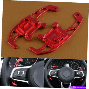 Steering Wheel Paddle Shifter VWWFb^St7 R GTI|VAp2XԃXeAOzC[VtgVt^[phtBbg 2x Red Steering Wheel Shift Shifter Paddle Fit for VW Jetta Golf 7 R GTI Polo va