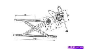 Power Window Regulator �p���[�E�B���h�E���[�^�[�ƃ��M�����[�^�[�A�Z���u�����t�����g��98����00�g���^�V�G�i�ɓK�����܂� Power Window Motor and Regulator Assembly Front Left fits 98-00 Toyota Sienna �y���s�A��