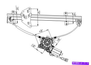 Power Window Regulator p[EBhE[^[ƃM[^[AZuATYC 660220 Power Window Motor and Regulator Assembly Rear Left TYC 660220