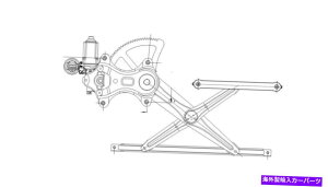 Power Window Regulator �p���[�E�B���h�E���[�^�[�ƃ��M�����[�^�[�A�Z���u���t�����g����5��15���A�g���^�^�R�}�ɓK�����܂� Power Window Motor and Regulator Assembly Front Left fits 05-15 Toyota Tacoma �y���s�A