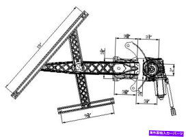 Power Window Regulator パワーウィンドウモーターとレギュレーターアセンブリフロント右TYC 660243 Power Window Motor and Regulator Assembly Front Right TYC 660243