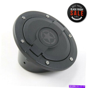GAS TANK FUEL RtB[hAJo[KX^NLbv2/4hÂ߂ɃW[vO[JKy^OABS Fuel Filler Door Cover Gas Tank Cap 2/4 Door For Jeep Wrangler JK Pentagram ABS