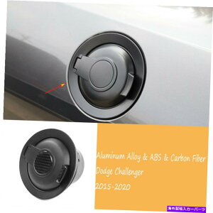 GAS TANK FUEL A~KX^NLbv_bWChallenger2015-2020t[GtB[hAXebJ[tBbg Aluminum Gas Tank Cap Fuel Filler Door&Sticker Fit For Dodge Challenger2015-2020