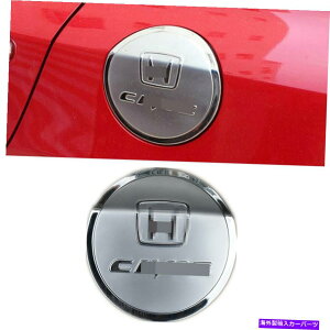 GAS TANK FUEL z_VrbNZ_2012N2015N̂߂̃XeXKXLbvR^N`Jo[g For Honda Civic Sedan 2012-2015 Stainless Gas Cap Fuel Tank Moulding Cover Trim