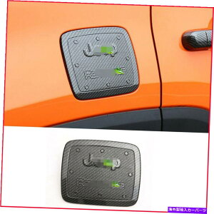 GAS TANK FUEL FORW[vlQ[h2015-2019 ABSYf@۔R^NLbvΖKXJo[g FOR jeep Renegade 2015-2019 ABS carbon fiber Fuel tank cap oil gas cover trim