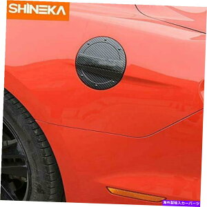 GAS TANK FUEL bLABSR^NLbvy{bNXJo[gubNtH[h}X^O2015-2019 Plated ABS Fuel Tank Cap Gas Oil Box Cover Trim Black For Ford Mustang 2015-2019