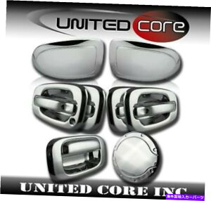 GAS TANK FUEL Vo[hVGN[KX^NR~[hAnhe[Q[gJo[9906 Silverado Sierra Chrome Gas Tank Fuel Mirror Door Handle Tailgate Cover 99-06