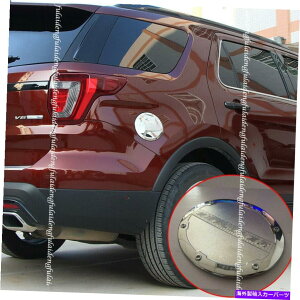 GAS TANK FUEL tH[hGNXv[[2016-2019 ABSN[GNXeAR^NJo[ΖKXLbvĝ߂ For Ford Explorer 2016-2019 ABS Chrome Exterior Fuel tank cover oil gas cap trim