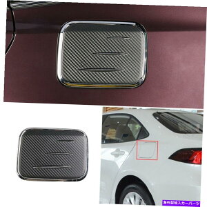 GAS TANK FUEL R^NLbvΖKXJo[gJ[{t@Co[ABŜ߂Ƀg^J[2019-2021 Fuel Tank Cap Oil Gas Cover Trim Carbon Fiber ABS For Toyota Corolla 2019-2021
