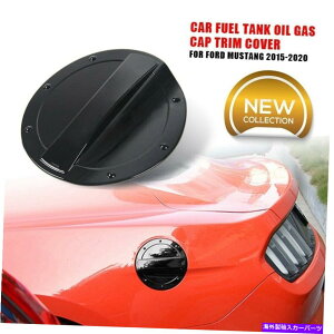 GAS TANK FUEL 1PCtH[h}X^O2015N2020NubNABSԂ̔R^NΖKXLbvgJo[ 1Pc For Ford Mustang 2015-2020 Black ABS Car Fuel Tank Oil Gas Cap Trim Cover