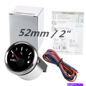 GAS TANK FUEL 2" ԂLEDcʃQ[WLbgJ[}{[gKX^Nx[^[12V 24Vjo[T 2" Red LED Fuel Gauge Kit Car Marine Boat Gas Tank Level Meter 12V 24V Universal