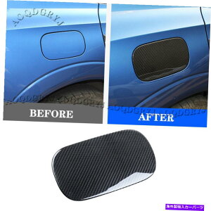 GAS TANK FUEL {{XC60̂߂2018N2020NJ[{t@Co[Ζt[GLbvKX̃^NJo[`g For Volvo XC60 2018-2020 Carbon Fiber Oil Fuel Cap Gas Tank Cover Moulding Trim