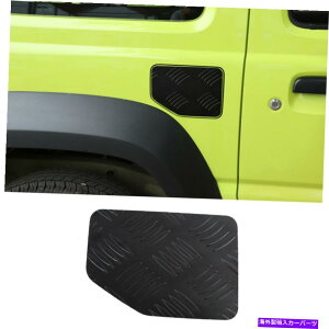 GAS TANK FUEL XYLWj[201920̂߂̍̔R^NJo[hAKXӂtB[LbvLbg Black Alloy Fuel Tank Cover Door Gas Lid Filler Cap Kit For Suzuki Jimny 2019-20