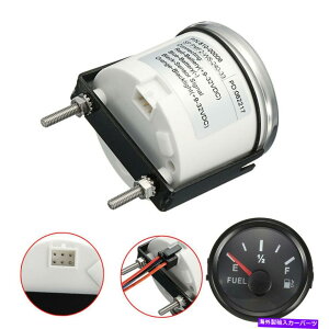 GAS TANK FUEL 2" LEDcʃQ[WLbgԂ̃gbÑ{[gKX^Nx12V 24Vjo[TubN_C 2" LED Fuel Gauge Kit Car Truck Boat Gas Tank Level 12V 24V Universal Black Dial