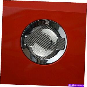 GAS TANK FUEL _bW`W[SRT̂߂ɃJ[{t@Co[R^NICLbvKXgXebJ[Jo[ Carbon Fiber Fuel Tank Oil Cap Gas Trim Sticker Cover For Dodge Challenger SRT