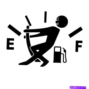GAS TANK FUEL KXʎԃXebJ[RQ[W^NfJ[͖hɂ Funny High Gas Consumption Car Stickers Fuel Gage Empty Tank Decal Waterproof