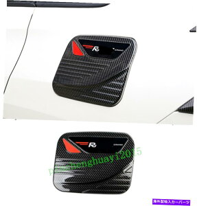 GAS TANK FUEL J[{t@Co[J[R^NLbvy{bNXJo[ĝ߂Ƀg^RAV4 2019N2020N Carbon Fiber Car Fuel Tank Cap Gas Oil Box Cover Trim For Toyota RAV4 2019-2020