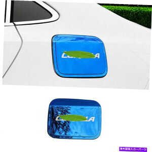 GAS TANK FUEL 2019-2021̂߂̃g^J[u[X`[R^NLbvΖKXJo[g1pcs For 2019-2021 Toyota Corolla Blue Steel Fuel Tank Cap Oil Gas Cover Trim 1pcs