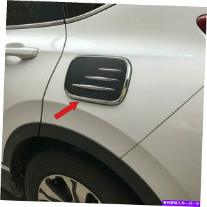 GAS TANK FUEL N[+J[{t@Co[KXhAJo[R^ÑICLbvǵA}c_CX-52̃tBbg Chrome+Carbon fiber Gas Door Cover Fuel Tank Oil Cap Trim fit Mazda CX-5 2nd Gen