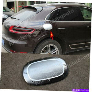 GAS TANK FUEL |VFE}J201519N[KXt[GLbv^NveN^[Jo[CeAg1P̏ꍇ For Porsche Macan 2015-19 Chrome Gas Fuel Cap Tank Protector Cover Decor Trim 1p