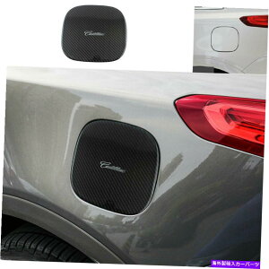 GAS TANK FUEL LfbNXT5 20162020 2019J[{t@Co[R^NLbvΖKXJo[ĝ߂ For Cadillac XT5 2016-2020 2019 Carbon Fiber Fuel Tank Cap Oil Gas Cover Trim