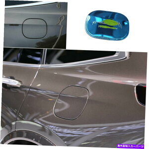 GAS TANK FUEL tBbĝ߂̃LfbNXT6 2019N2020Nu[`^R^NLbvΖKXJo[g1X Fit For Cadillac XT6 2019-2020 Blue Titanium Fuel Tank Cap Oil Gas Cover Trim 1X