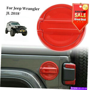 GAS TANK FUEL bhR^NJo[ΖKXLbvJo[gCeA2018W[vEO[JL ABŜ߂ Red Fuel Tank Cover Oil Gas Cap Cover Trim Decor For 2018 Jeep Wrangler JL ABS