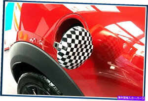 GAS TANK FUEL MININ[p[S JCW F55 F56 F57 2.0L`FbJ[RKX^NLbvJo[ĝ߂ For MINI Cooper S JCW F55 F56 F57 2.0L Checkered Fuel Gas Tank Cap Cover Trim