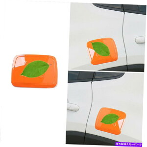 GAS TANK FUEL tBbĝ߂̃W[vElQ[h2015-2020IWR^NLbvΖKXJo[g1ABS Fit For Jeep Renegade 2015-2020 Orange Fuel Tank Cap Oil Gas Cover Trim 1pc ABS