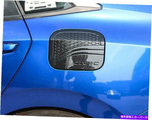 GAS TANK FUEL z_VrbN2016-2021J[{t@Co[X^Ct[GtB[KX^NLbvJo[ĝ߂ For Honda Civic 2016-2021 Carbon Fiber Style Fuel Filler Gas Tank Cap Cover Trim