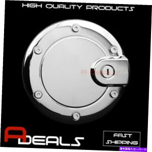 GAS TANK FUEL FOR JEEP LIBERTY 2002 03 04 05 06 2007 CHROME GAS TANK FUELドアカバースティック上 FOR JEEP LIBERTY 2002 03 04 05 06 2007 CHROME GAS TANK FUEL DOOR COVER Stick on