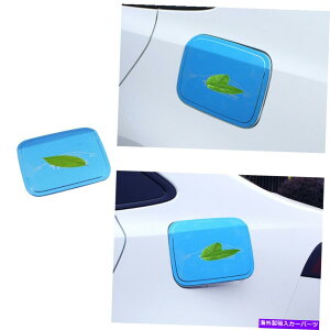 GAS TANK FUEL R^NLbvΖKXJo[gu[X`[tBbĝ߂̃g^J[2019N2021N Fuel Tank Cap Oil Gas Cover Trim Blue Steel 1pc Fit For Toyota Corolla 2019-2021