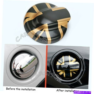 GAS TANK FUEL MININ[p[R55 R56 R57 S JCWS[fjIWbNKXR^NLbvJo[ĝ߂ For MINI Cooper R55 R56 R57 S JCW Golden Union Jack Gas Fuel Tank Cap Cover Trim