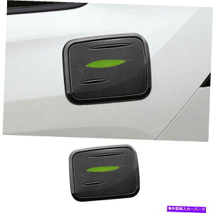 GAS TANK FUEL 2019-2021̂߂̃g^RAV4J[{t@Co[X`[R^NLbvΖKXJo[g For 2019-2021 Toyota RAV4 Carbon Fiber Steel Fuel Tank Cap Oil Gas Cover Trim