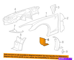 Fender Liner Splash �V�{���[GM OEM 06-09�R���x�b�g�E���A�t�F���_�[���C�i�[�X�v���b�V���V�[���h�E15827791 Chevrolet GM OEM 06-09 Corvette-Rear Fender Liner Splash Shield Right 15827791 �y���s�A���i�z
