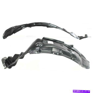 Fender Liner Splash XvbVV[h̐ݒ92-95z_VrbN2̃tgETCh Splash Shield Set For 92-95 Honda Civic 2 Pcs Front Left & Right Side