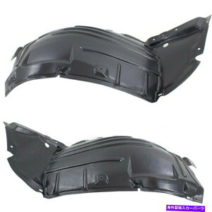 Fender Liner Splash 2��2008����2010�C���t�B�j�e�BM35 M45�t�����g���E�̃T�C�h�Z�b�g�p�̃X�v���b�V���V�[���h Splash Shield For 2008-2010 Infiniti M35 M45 Front Left & Right Side Set of 2 �y���s�A���i�z